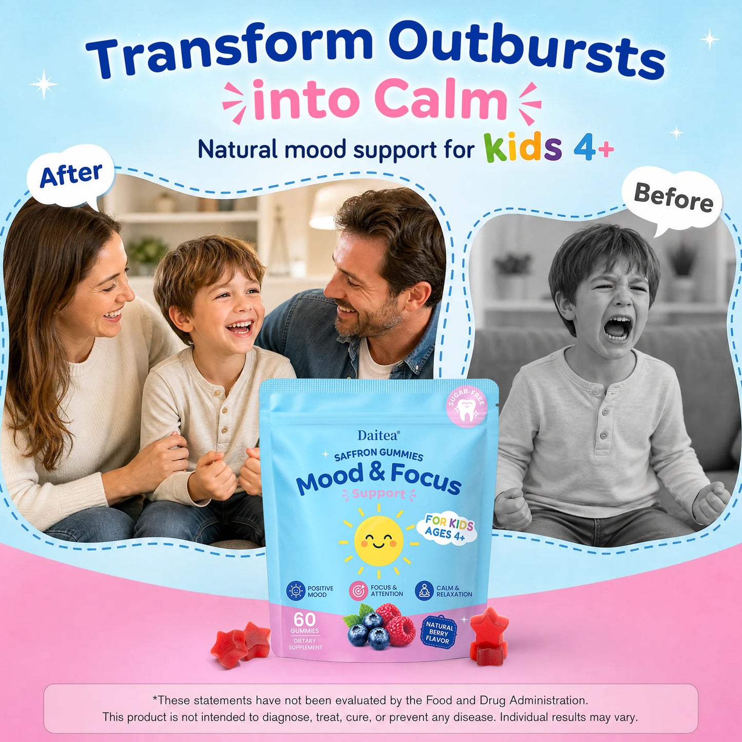 Kids Saffron Gummies – Mood & Focus Support
