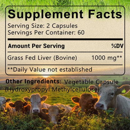 Daitea® Grass Fed Beef Liver | Pasture Raised Ancestral Supplement