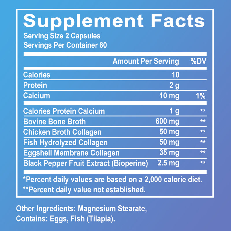 Daitea® Multi Collagen Plus | Types I, II, III, V & X with BioPerine for Enhanced Absorption