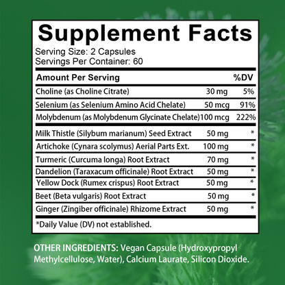 Daitea® Liver One 120 Capsules | European Milk Thistle Extract & 10 Active Ingredients