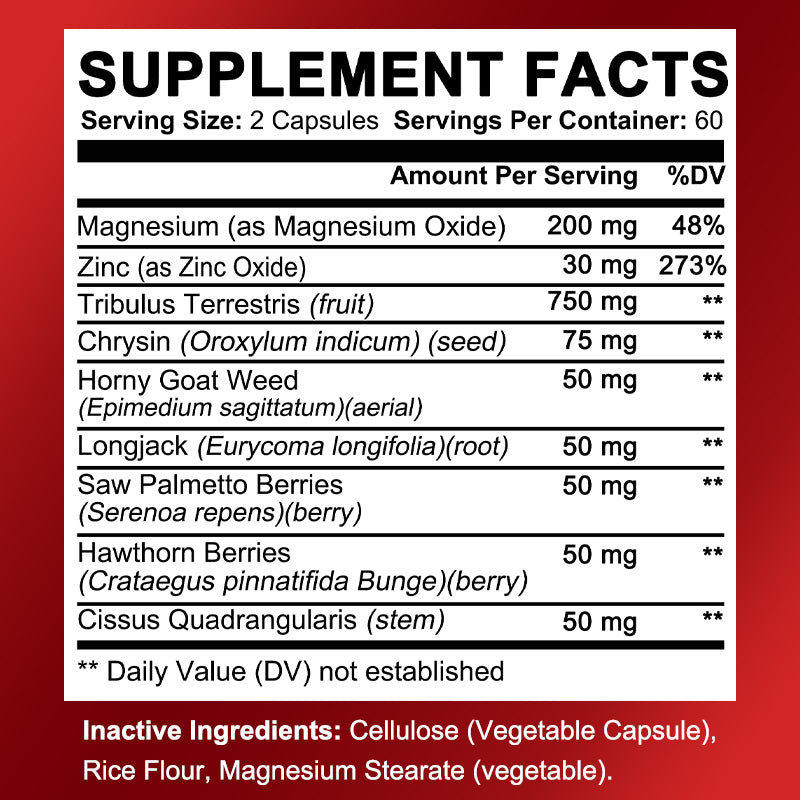 Daitea® Testo Boost Maximize Strength | Performance Support & Build Muscle Mass (120 Capsules)