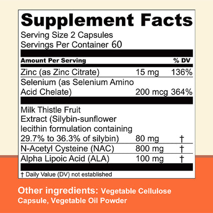 Daitea® Liver Well | Liver & Metabolic Support with Bioavailable Milk And Thistle (120 Capsules)