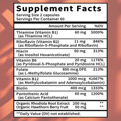 Daitea® Adapto B-Complex | Enhanced with Adaptogen Rhodiola