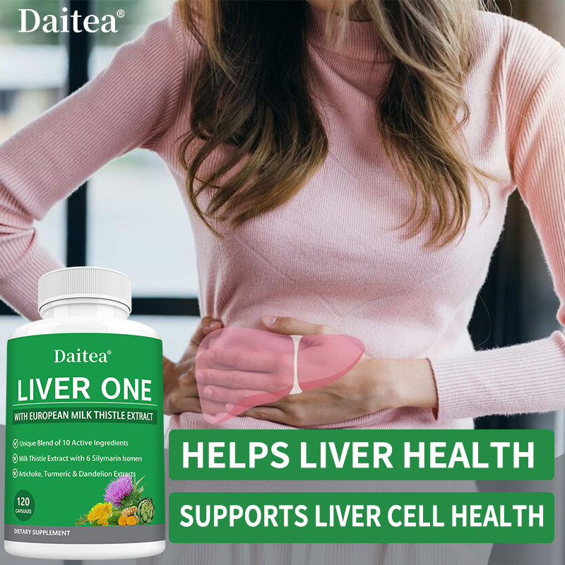 Daitea® Liver One 120 Capsules | European Milk Thistle Extract & 10 Active Ingredients