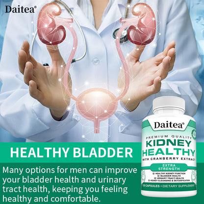 Daitea® Kidney Healthy Extra Strength | Kidney Cleansing & Urinary Tract Support with Cranberry Extract