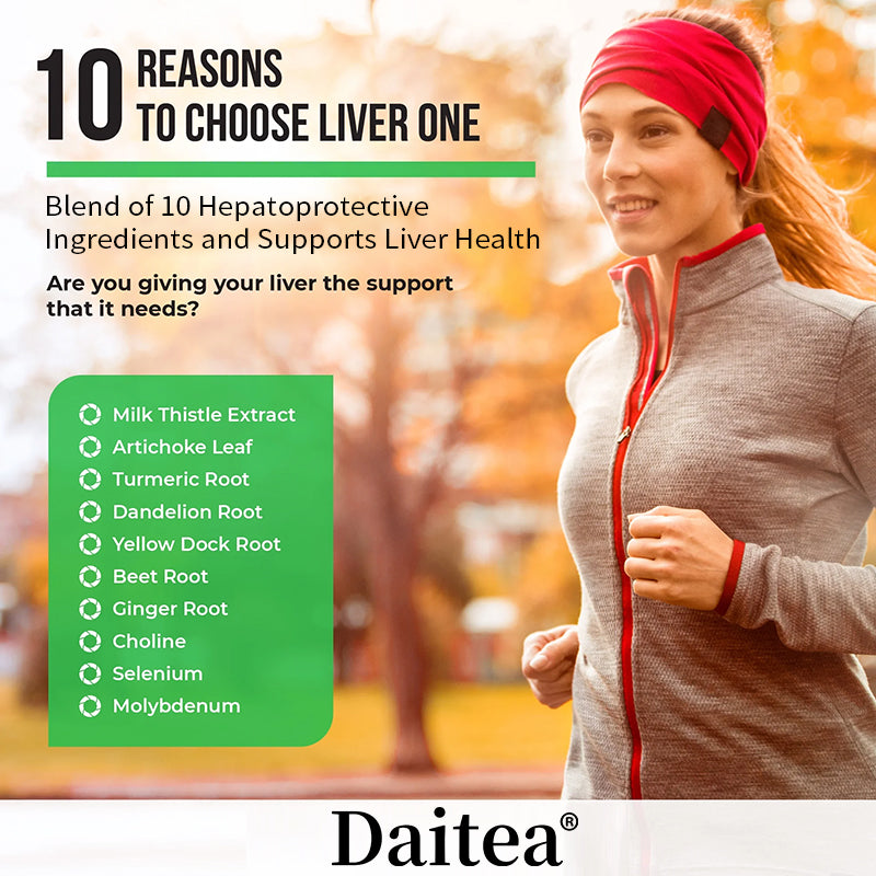 Daitea® Liver One 120 Capsules | European Milk Thistle Extract & 10 Active Ingredients