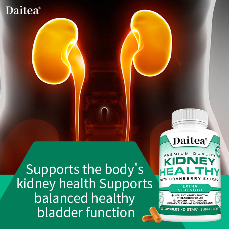 Daitea® Kidney Healthy Extra Strength | Kidney Cleansing & Urinary Tract Support with Cranberry Extract