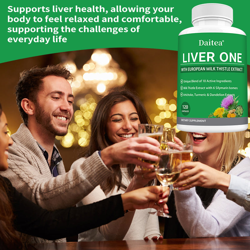 Daitea® Liver One 120 Capsules | European Milk Thistle Extract & 10 Active Ingredients