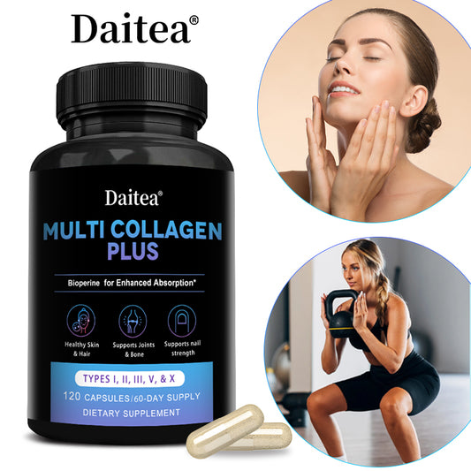 Daitea® Multi Collagen Plus | Types I, II, III, V & X with BioPerine for Enhanced Absorption