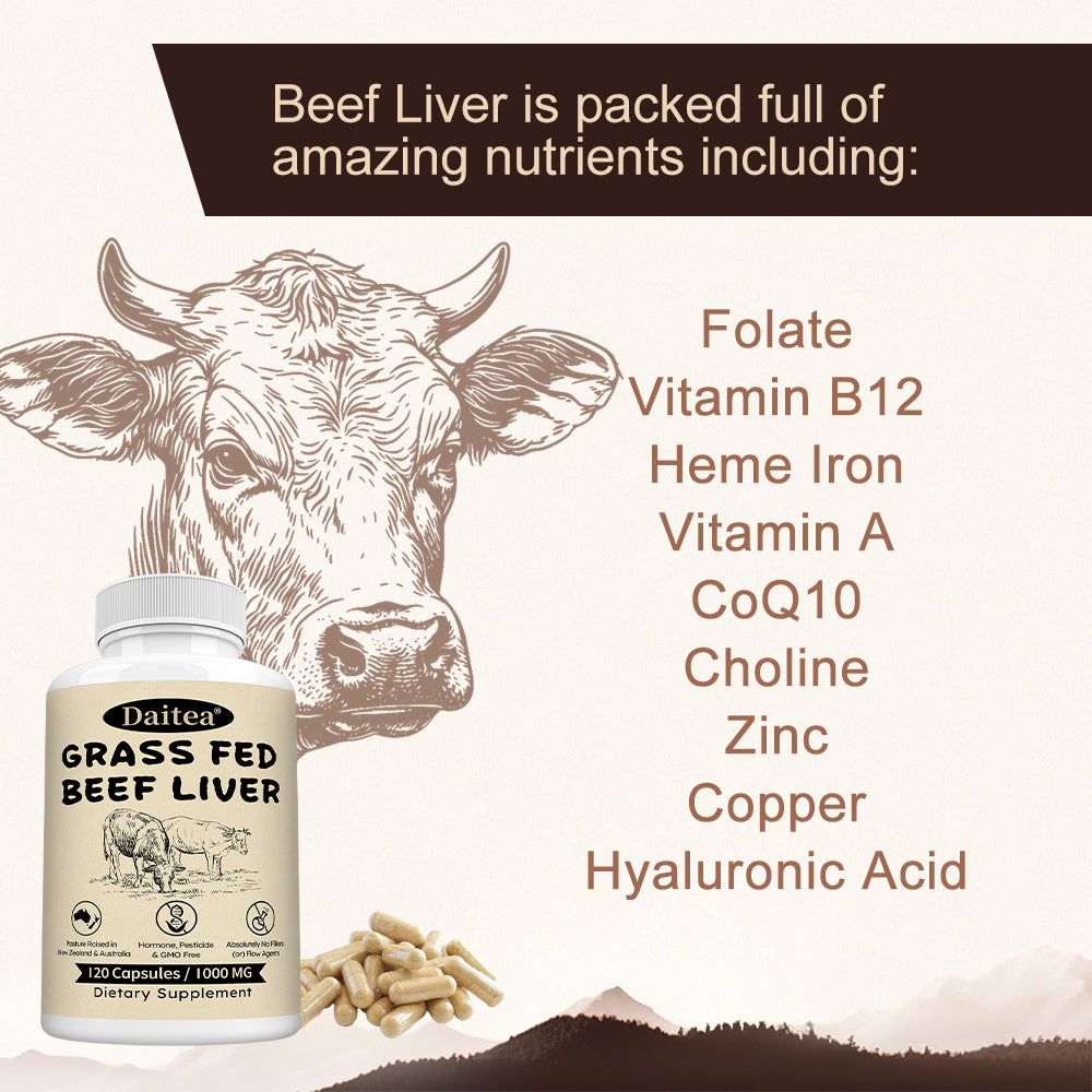 Daitea® Grass Fed Beef Liver | Pasture Raised Ancestral Supplement
