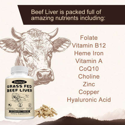 Daitea® Grass Fed Beef Liver | Pasture Raised Ancestral Supplement