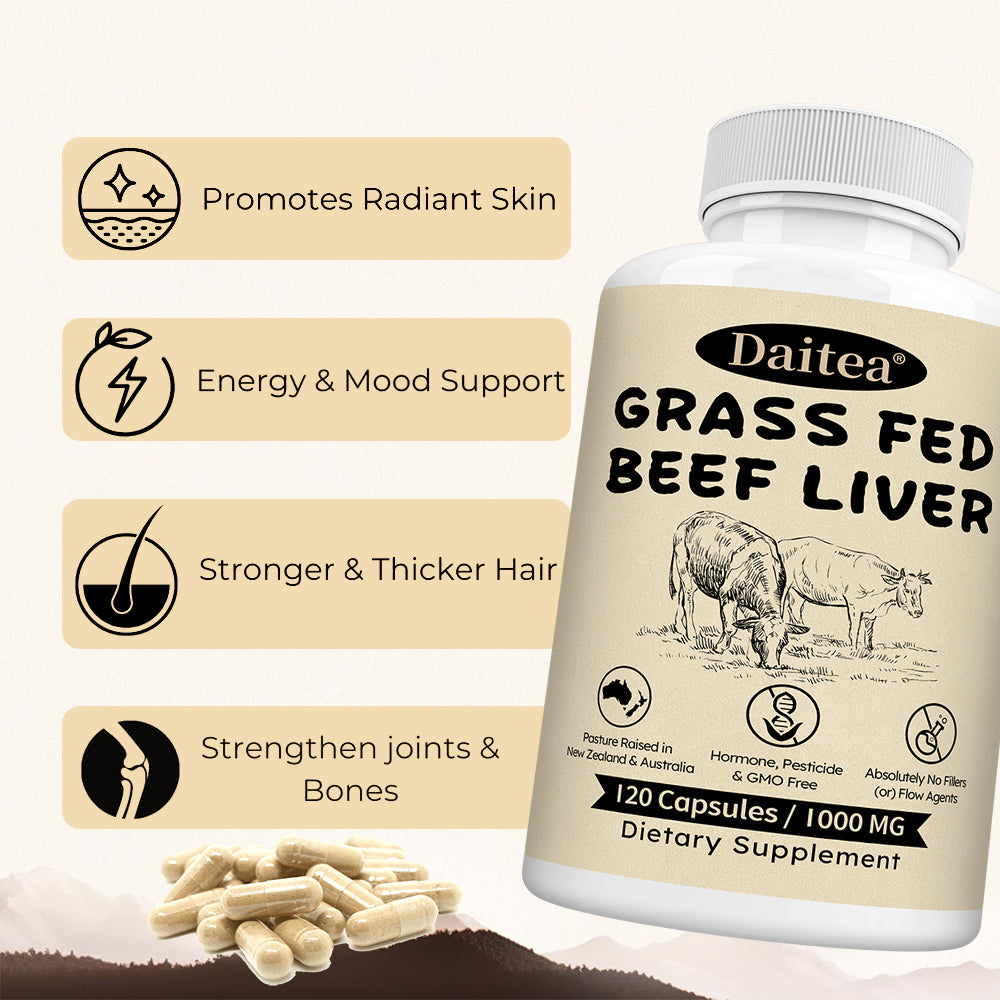 Daitea® Grass Fed Beef Liver | Pasture Raised Ancestral Supplement
