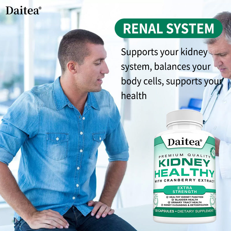 Daitea® Kidney Healthy Extra Strength | Kidney Cleansing & Urinary Tract Support with Cranberry Extract