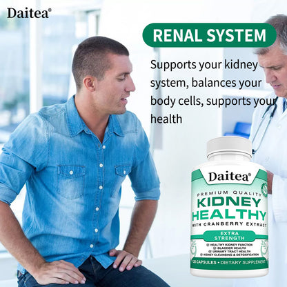 Daitea® Kidney Healthy Extra Strength | Kidney Cleansing & Urinary Tract Support with Cranberry Extract