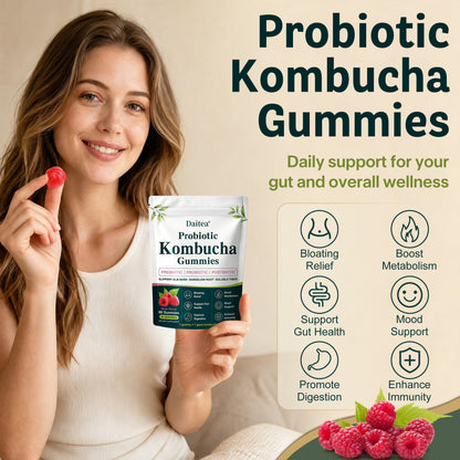 Probiotic Kombucha Gummies – Daily Gut Health Support