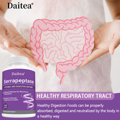 Daitea® Serrapeptase | Systemic and Digestive Enzymes Support
