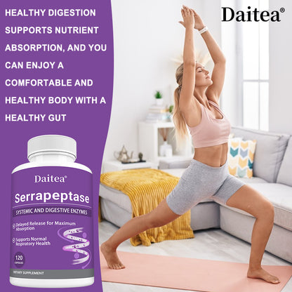 Daitea® Serrapeptase | Systemic and Digestive Enzymes Support