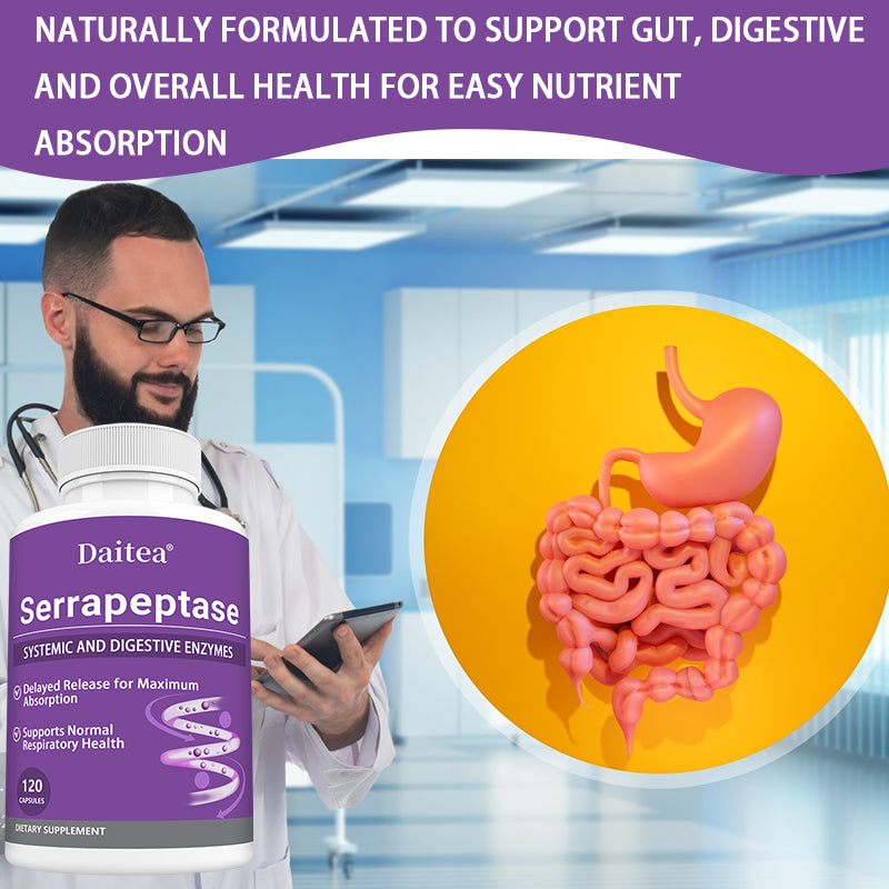 Daitea® Serrapeptase | Systemic and Digestive Enzymes Support