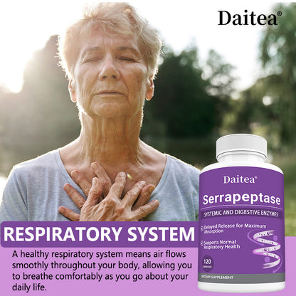 Daitea® Serrapeptase | Systemic and Digestive Enzymes Support
