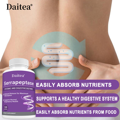 Daitea® Serrapeptase | Systemic and Digestive Enzymes Support