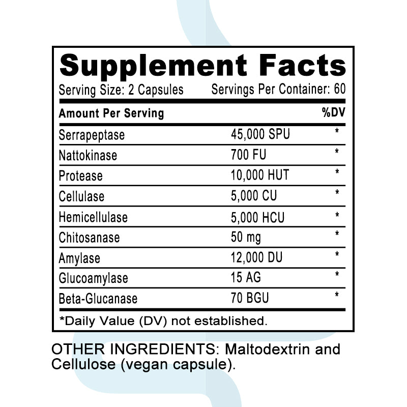 Daitea® Serrapeptase | Systemic and Digestive Enzymes Support