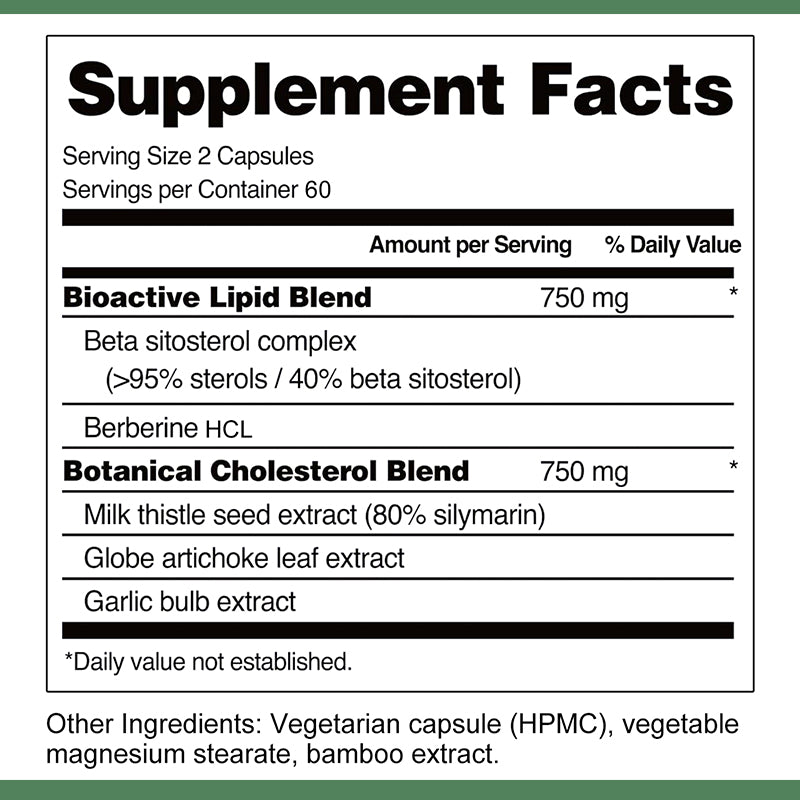 Daitea® Cholesterol Health | with Berberine, Milk Thistle, Garlic & Artichoke