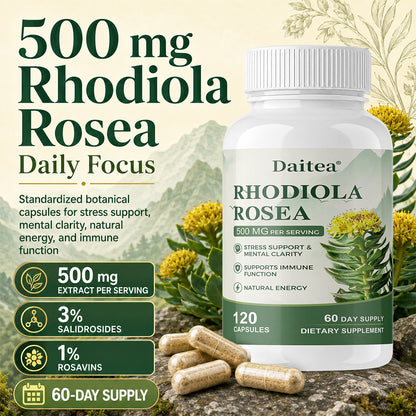 Daitea® Rhodiola Rosea | Stress Support, Mental Clarity & Natural Energy