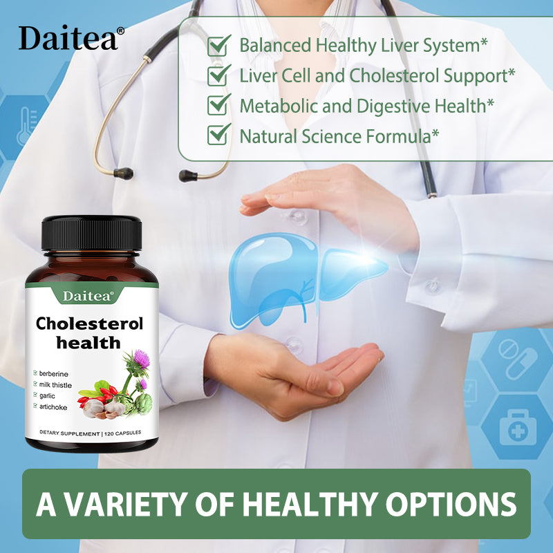 Daitea® Cholesterol Health | with Berberine, Milk Thistle, Garlic & Artichoke