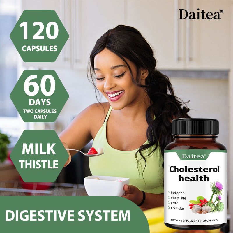 Daitea® Cholesterol Health | with Berberine, Milk Thistle, Garlic & Artichoke