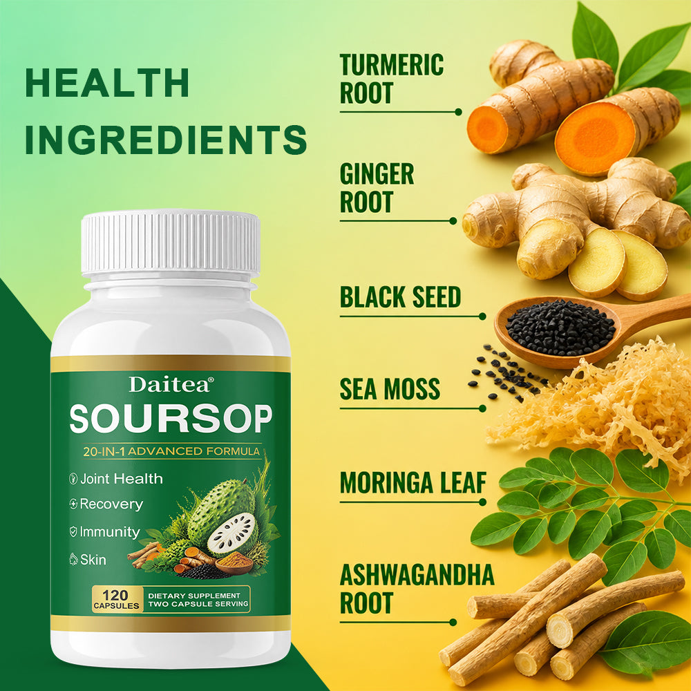Daitea® Soursop 20-in-1 Advanced Formula | Joint Health, Recovery, Immunity & Skin Support