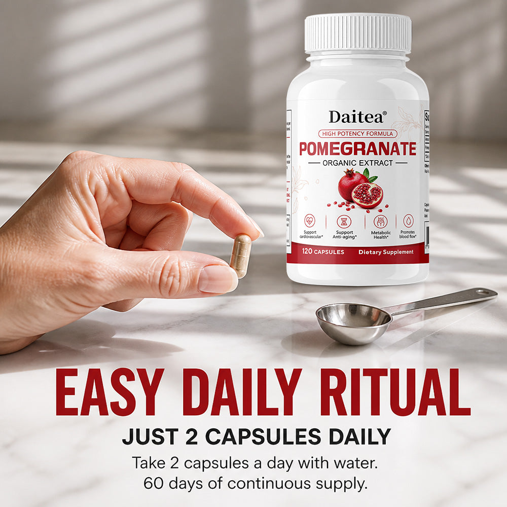 Daitea® Pomegranate Organic Extract | High Potency Formula for Cardiovascular & Anti-Aging Support