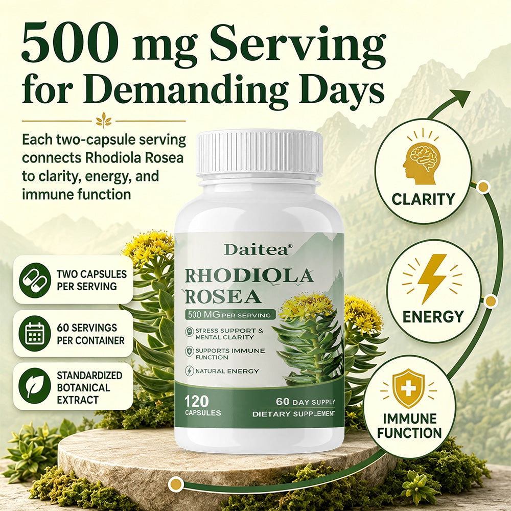 Daitea® Rhodiola Rosea | Stress Support, Mental Clarity & Natural Energy
