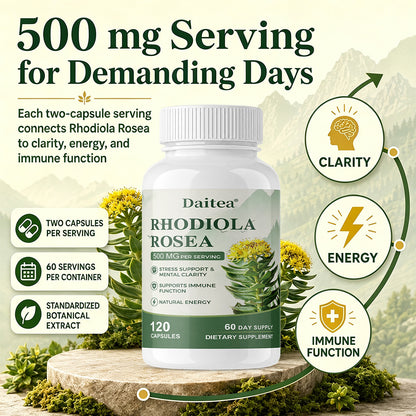 Daitea® Rhodiola Rosea | Stress Support, Mental Clarity & Natural Energy