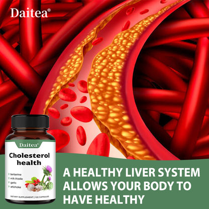 Daitea® Cholesterol Health | with Berberine, Milk Thistle, Garlic & Artichoke