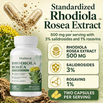 Daitea® Rhodiola Rosea | Stress Support, Mental Clarity & Natural Energy