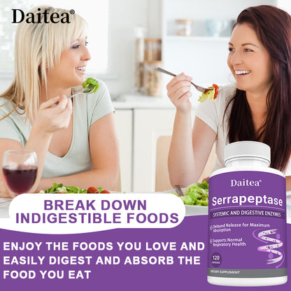 Daitea® Serrapeptase | Systemic and Digestive Enzymes Support
