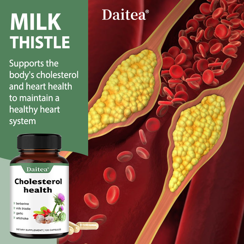 Daitea® Cholesterol Health | with Berberine, Milk Thistle, Garlic & Artichoke