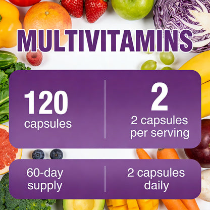 Daitea® Multi Vitamins New Formula | Dietary Supplement (120 Capsules)