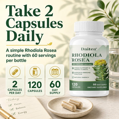 Daitea® Rhodiola Rosea | Stress Support, Mental Clarity & Natural Energy