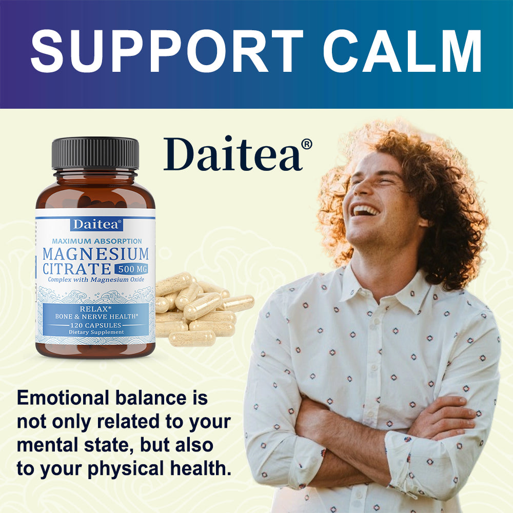 Daitea® Magnesium Citrate Complex | Maximum Absorption with Magnesium Oxide for Bone & Nerve Health