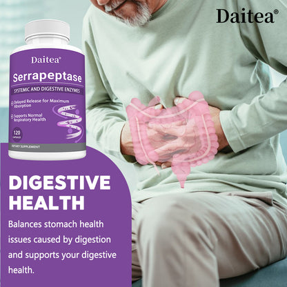 Daitea® Serrapeptase | Systemic and Digestive Enzymes Support