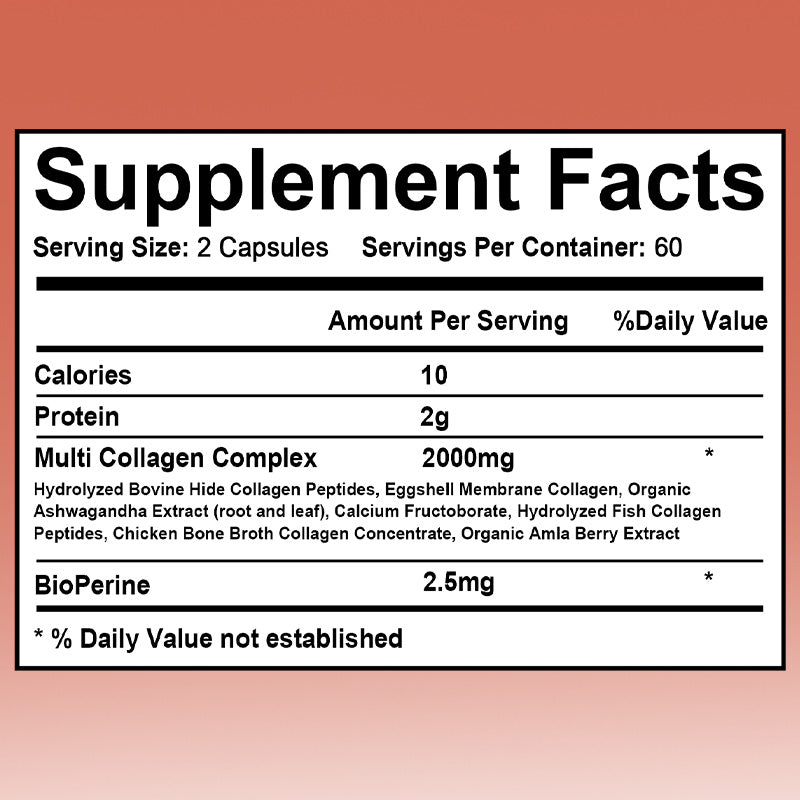 Daitea® Multi Collagen Super-Absorb | Types I, II, III, V & X with Organic Herbs & BioPerine