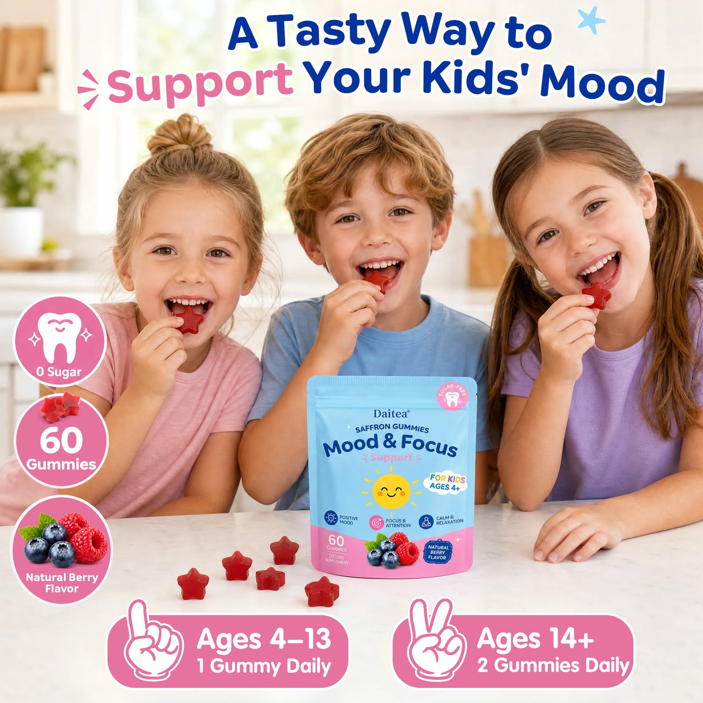 Kids Saffron Gummies – Mood & Focus Support