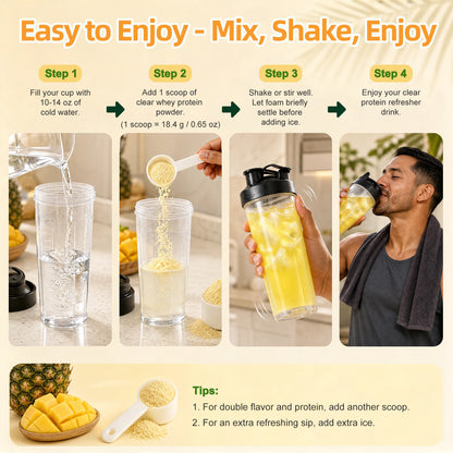Clear Protein Refresher Drink Mix – Mango Pineapple