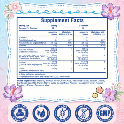 Kids Saffron Gummies – Mood & Focus Support