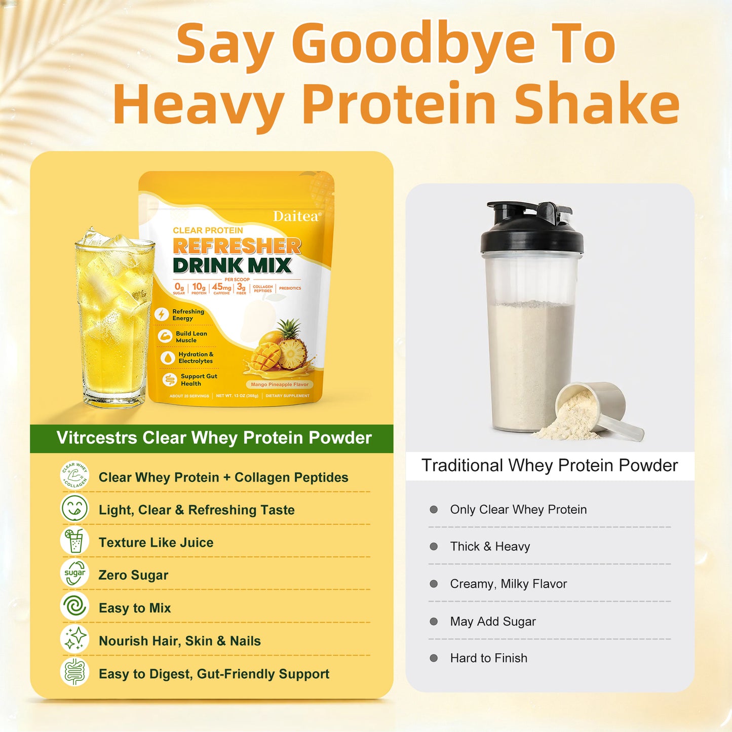 Clear Protein Refresher Drink Mix – Mango Pineapple