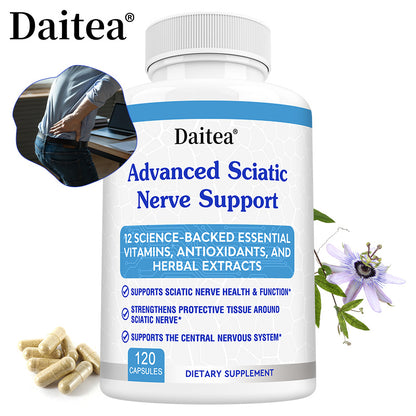Daitea® Advanced Sciatic Nerve Support | 12 Science-Backed Essential Vitamins, Antioxidants, and Herbal Extracts
