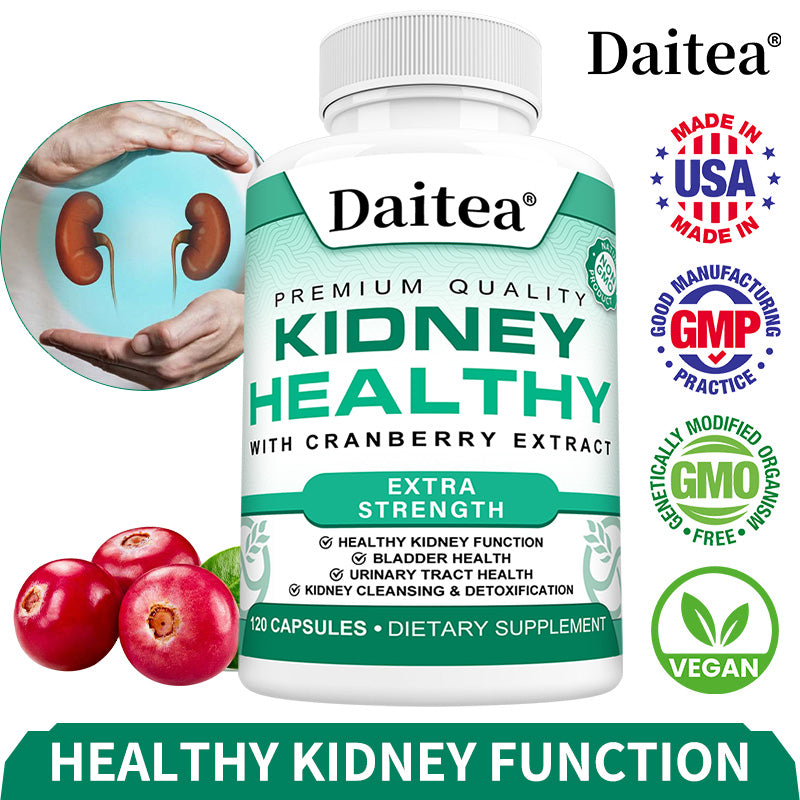 Daitea® Kidney Healthy Extra Strength | Kidney Cleansing & Urinary Tract Support with Cranberry Extract